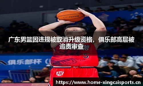 广东男篮因违规被取消升级资格，俱乐部高层被追责审查
