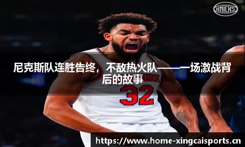 尼克斯队连胜告终，不敌热火队——一场激战背后的故事
